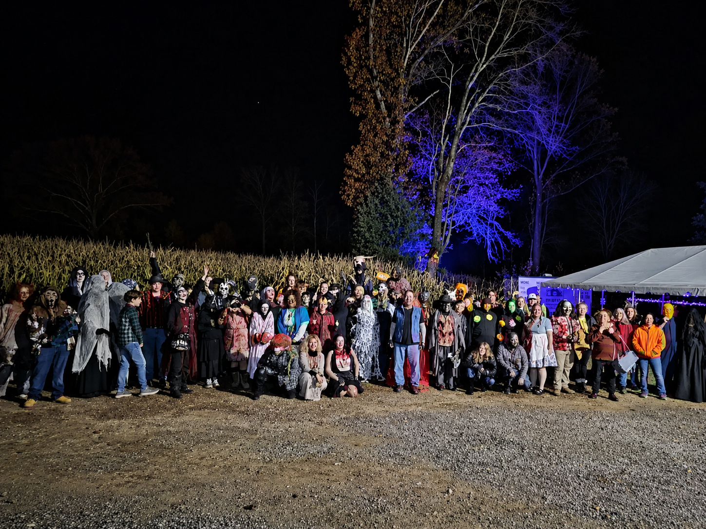 The Cast and Crew of The Carver&rsquo;s Curse haunted attraction in Brooklyn, Connecticut