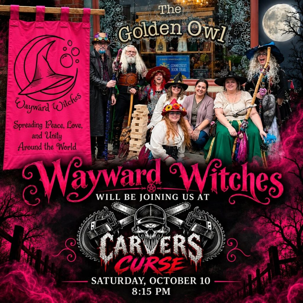 Wayward Witches will be joining us at Carver's Curse, Saturday, October 10, 8:15 PM